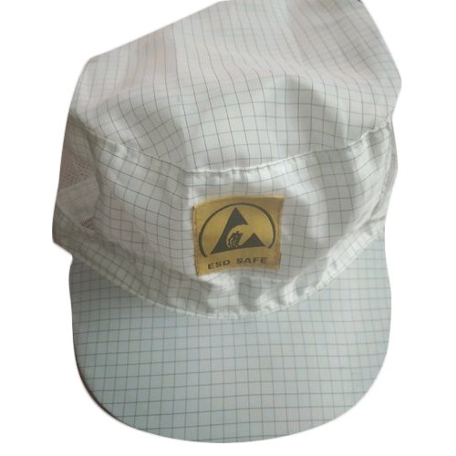 Free Size Polyester, Non-woven ESD Safe Cap, Packaging Type: Plastic Packet