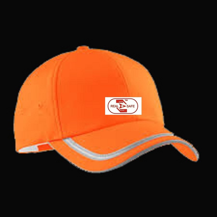 Real safe Red, Yellow Reflective Cap, Packaging Type: Box