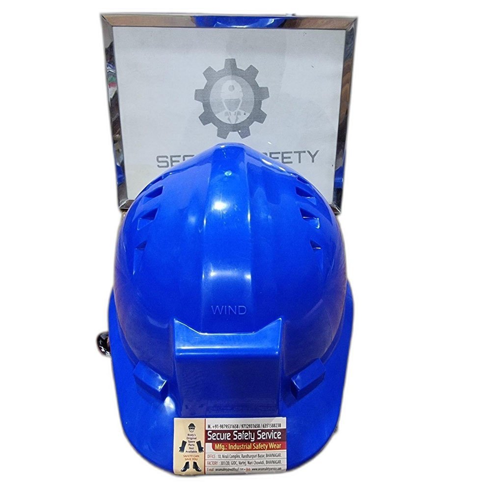 Wind Blue HDPE Rechet Helmet, Size: Small Size