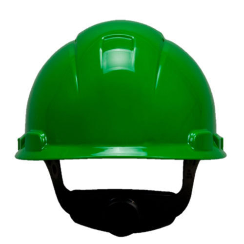 Green HDPE Mallcom Safety Helmet Ratchet type, For Construction, Industry