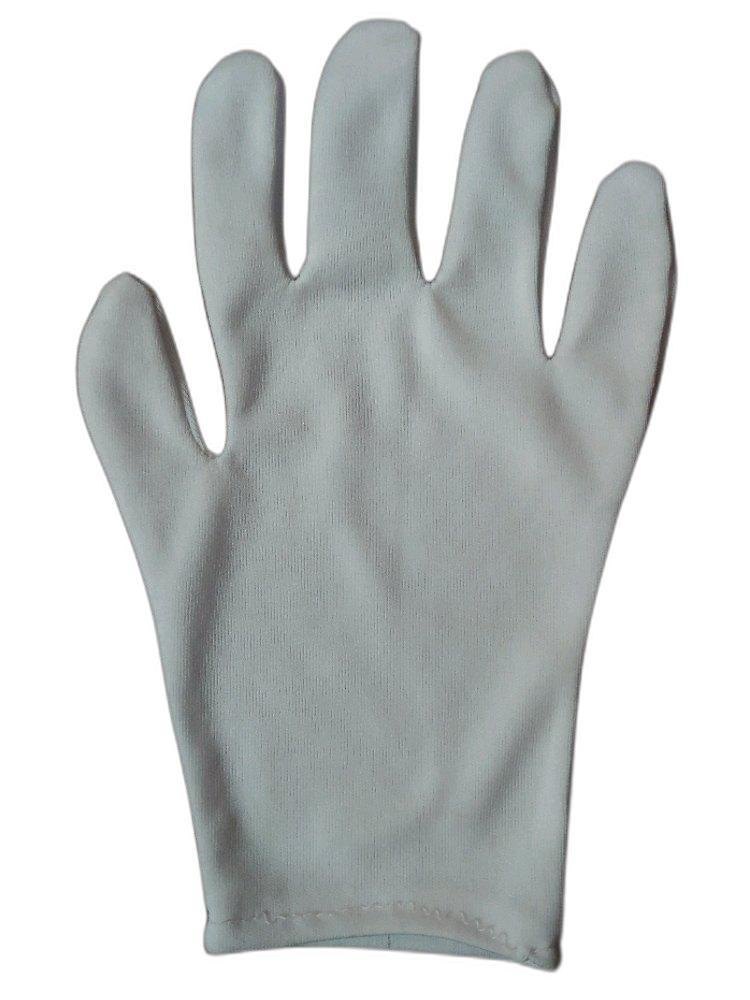 White Lint Free Polyester Glove, Size: Medium