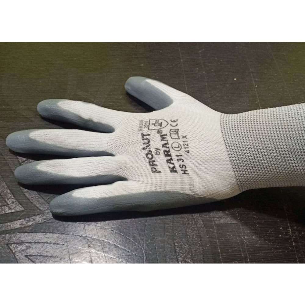For Industrial Karam Polyester Safety Gloves