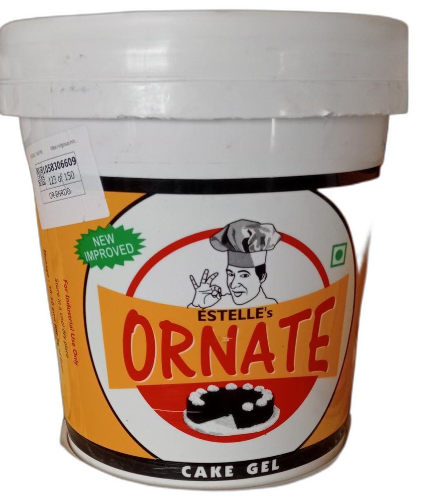 White Egg Less Ornate Cake Gel, For Bakery, Packaging Size: 10 kg Bucket