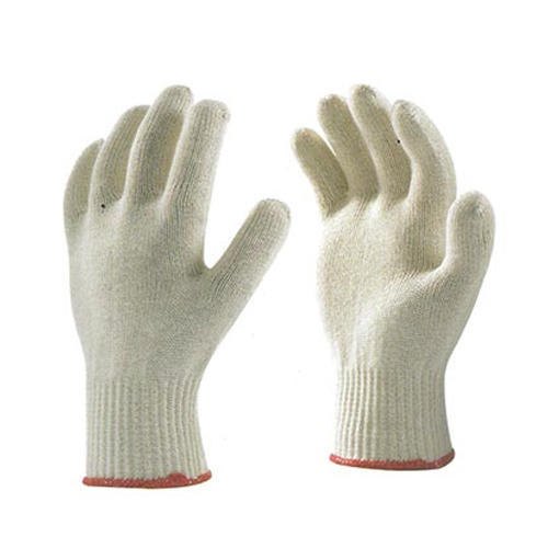 Unisex CE Cotton Knitted Seamless Hand Gloves / Poly Cotton Knitted Seamless, Size: Large