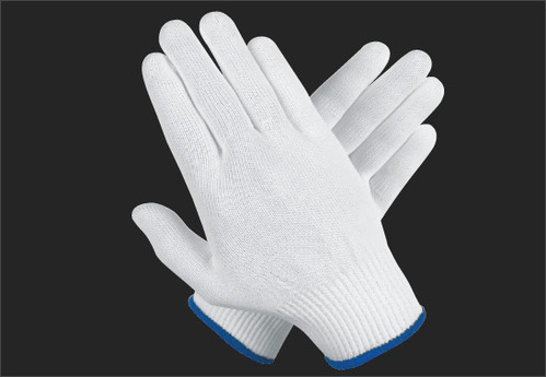 Gray Nylon Knitted Seamless Gloves
