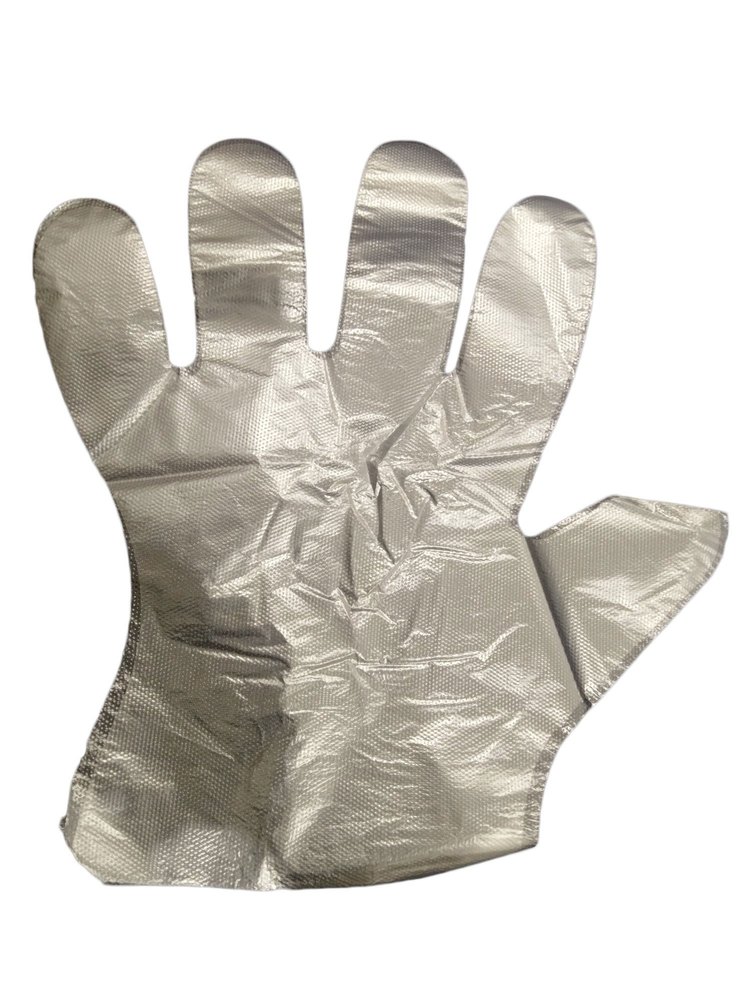 White Disposable Polyamide Gloves