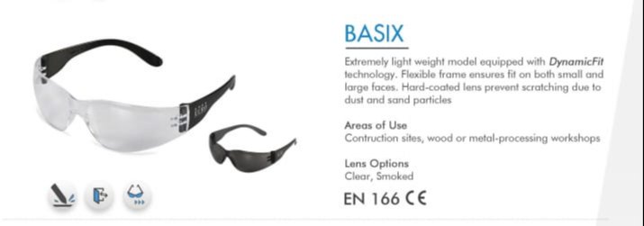 Nylon Polycarbonate Euro safety goggles, Size: Universal