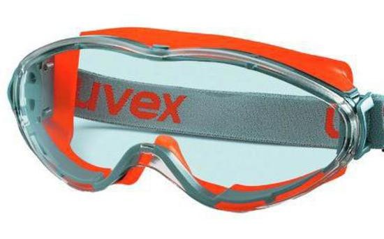 Orange UVEX Goggles Safety Eyewear, Lens Type: Zero-power