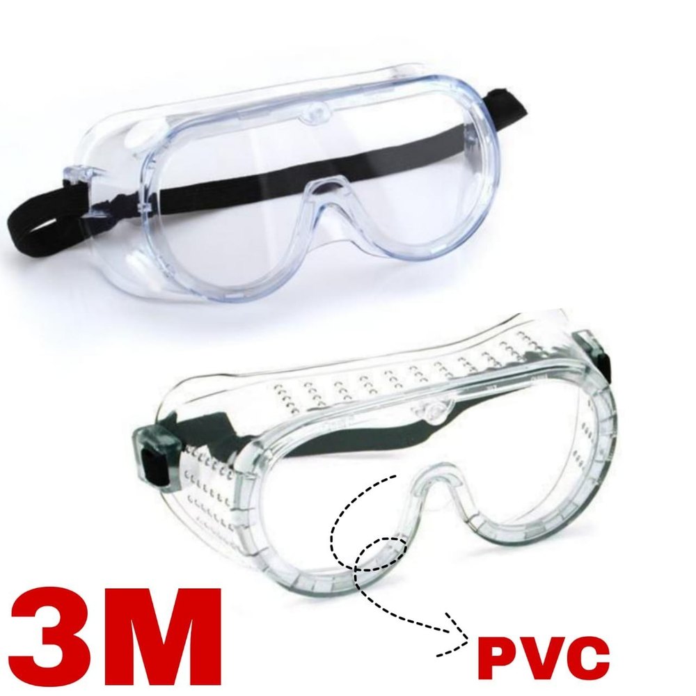 Polycarbonate 3m Chemical Splash Goggles, Frame Type: Elastic Band, Ce, En 166 : 2001