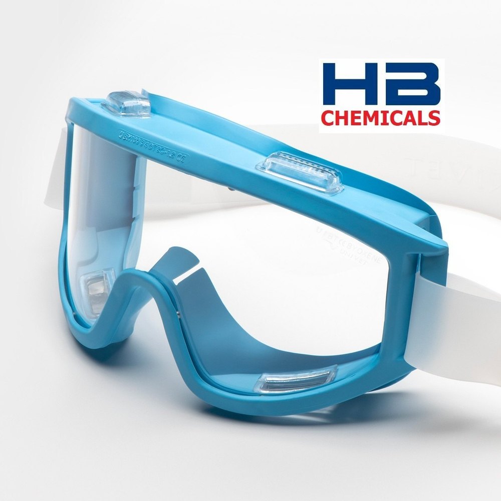 Plastic Body With Glass Blue Cleanroom Safety Goggles, For PHARMA INDUSTRY