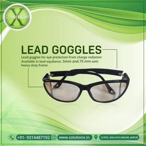 Black Radiation Protective Lead Goggles
