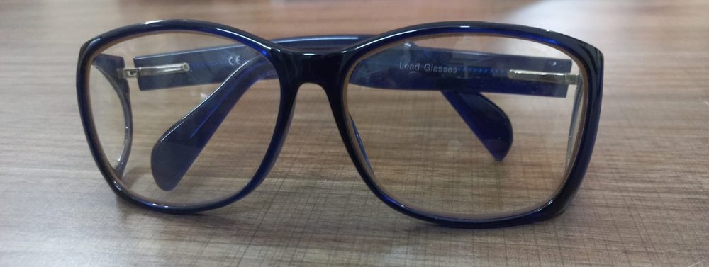 Navy Blue Polycarbonate X Ray Lead Goggles, Frame Type: Nylon