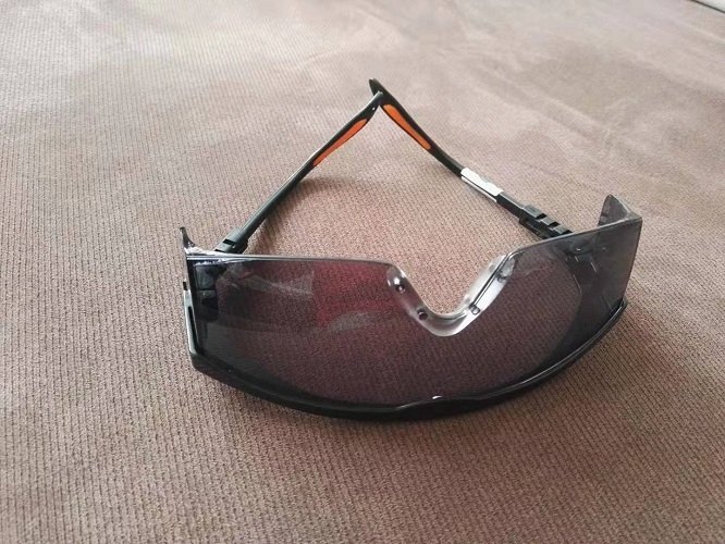 Black & Dark Brown UV Protected Safety Eyewear Goggles