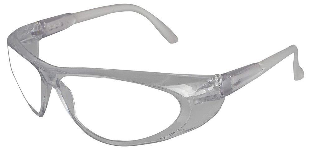 Polycarbonate Unisex Safety Spectacles Clear Lens Sun100