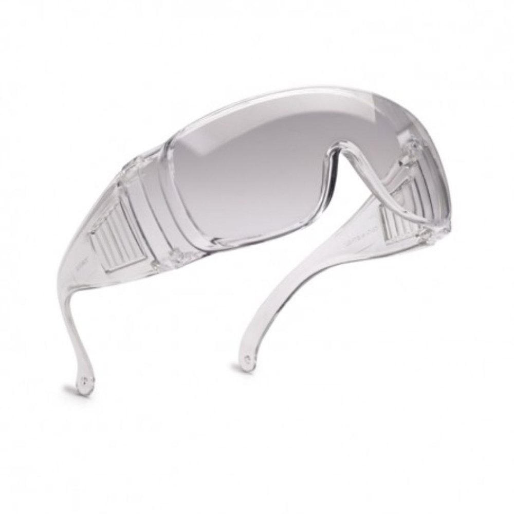Fiber Over Spectacles Safety Goggles, Frame Type: Plastic