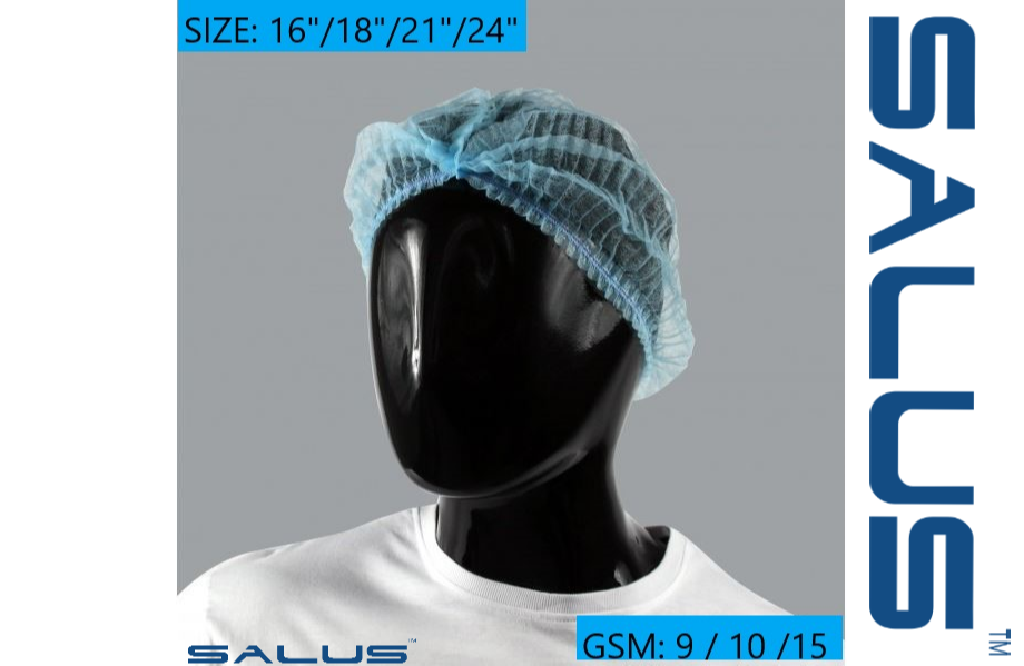 Non-Woven Disposable Bouffant Cap Hair Net Size 16 18 21 24