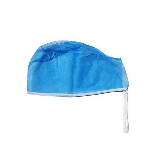 Blue Non Woven Medical Cap