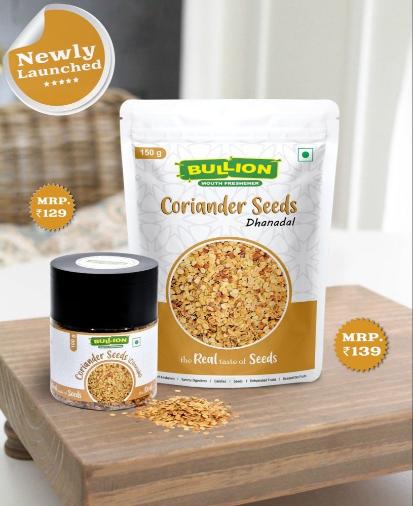 100g Yellow Bullion Coriander Seeds (Dhanadal), For Mouth Freshner