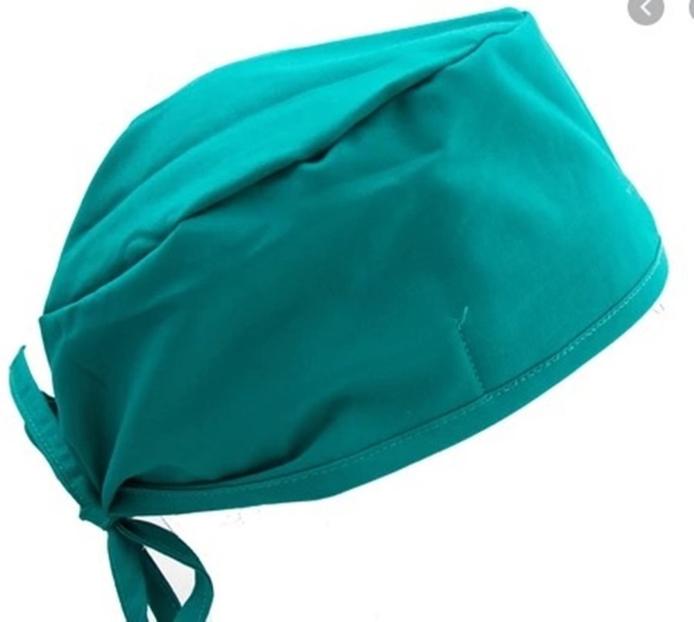 Reusable Cotton Surgical Cap Cloth (green), For Hospital