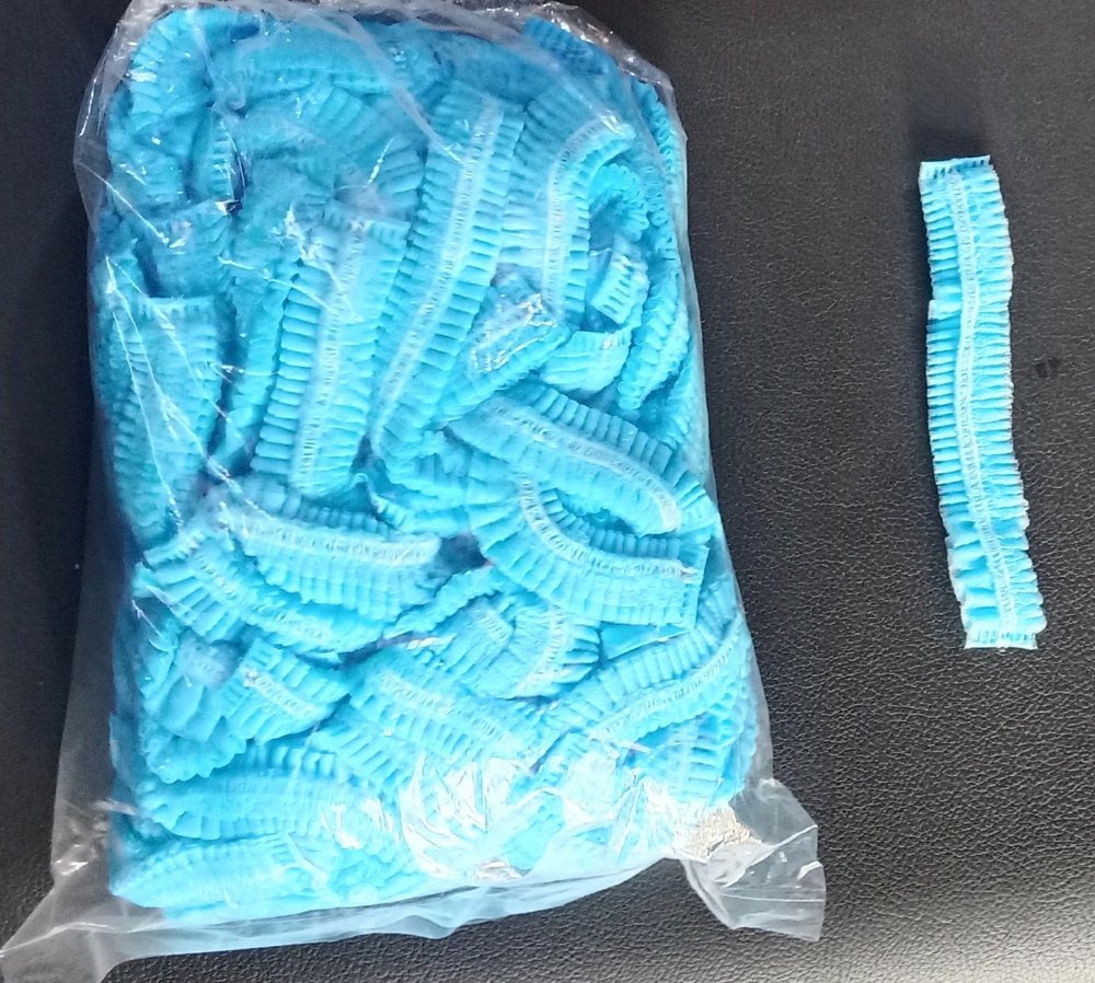 Blue Non Woven Surgical Disposable Cap, For Medical, Quantity Per Pack: 100 Pieces