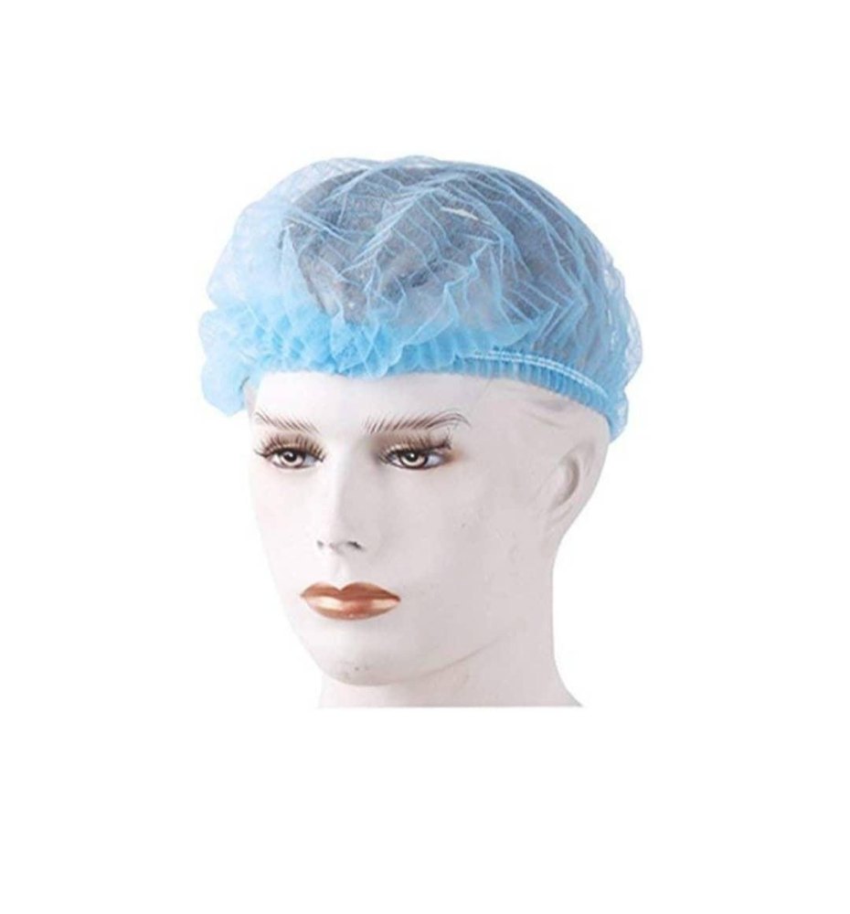 Blue Non Woven Disposable Surgeon Cap, Quantity Per Pack: 50 Pieces