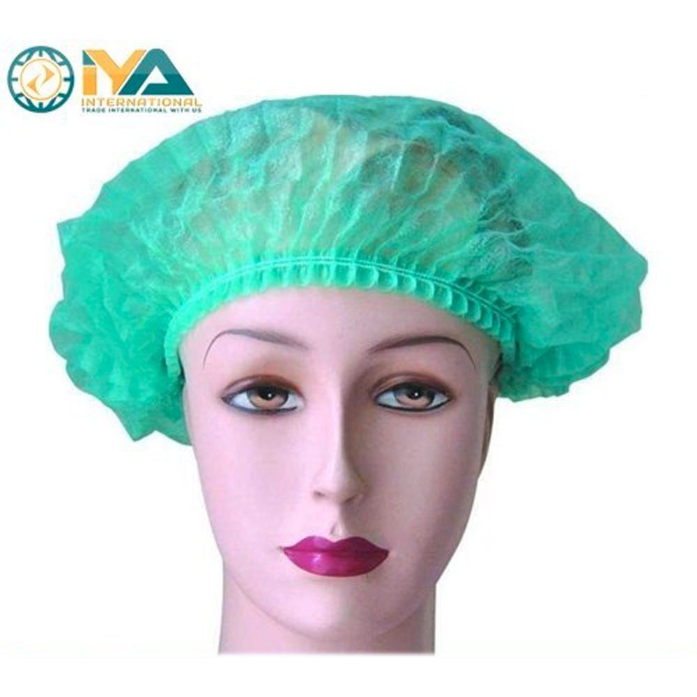 PPSB Green Bouffant Cap Or mob Cap