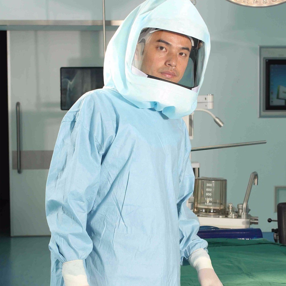 Not Reflective Unisex Surgical Helmet cover or Hood With Eye Shield, Size: Standared, Model Name/Number: HS1121