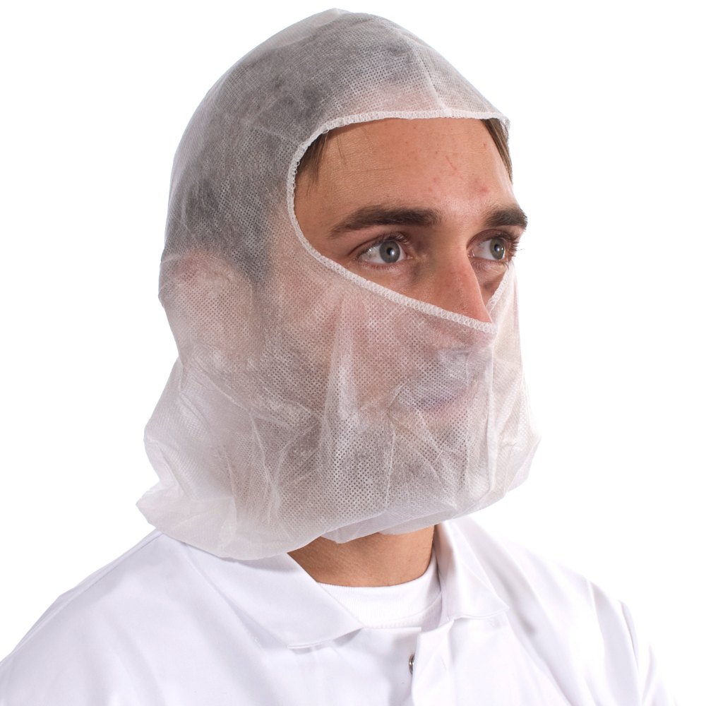 Shree White Disposable Non Woven Hood, Quantity Per Pack: 100 Pcs, Size: Medium