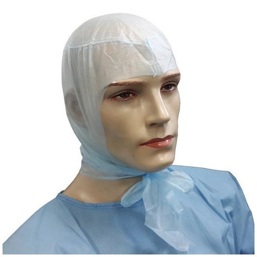 White Non Woven Disposable Hood Cap, Size: Free Size
