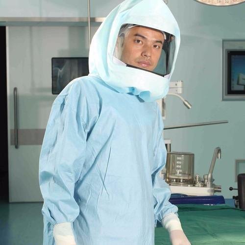 Surgical Helmet Cover / Hood with Eye Shield Disposable