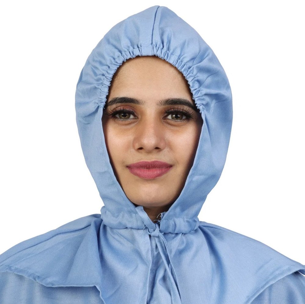 Pearlie Bright Blue 5001 Antimicrobial Cleanroom Hoods