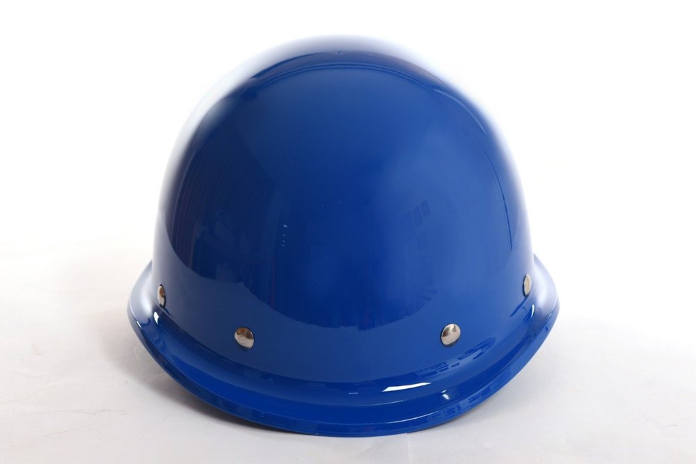 ABS Blue Safety Helmet Construction Helmet, Size: Medium