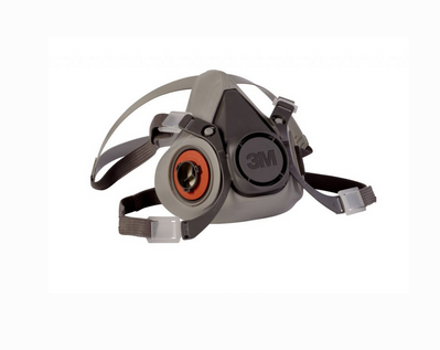 Grey 3M 6200 Reusable Half Face Respirator for Pharma Industry