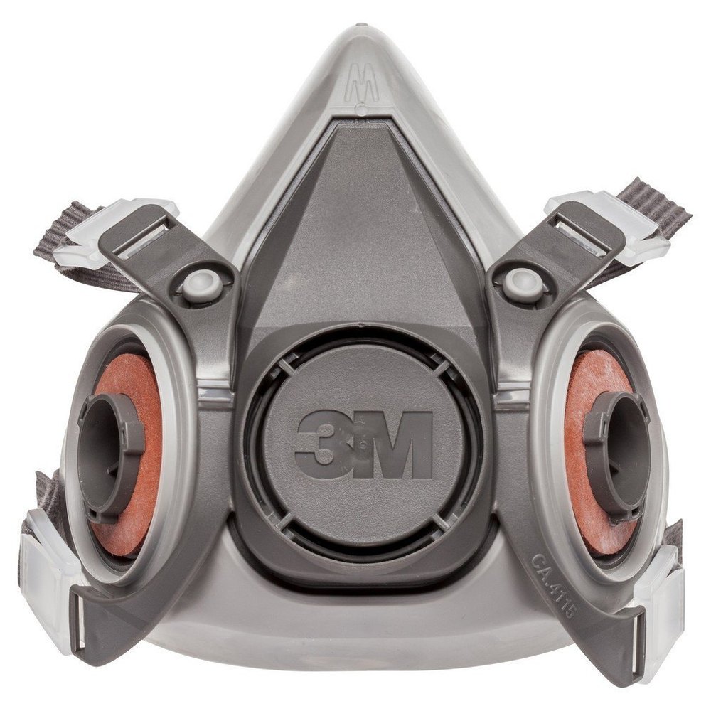 3M Half Face Mask, Model Name/Number: 6200, Inorganic Gas