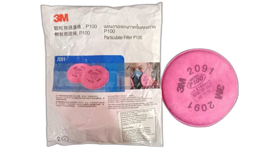 3M Particulate Filter 2091/07000(AAD), P100 100/Case