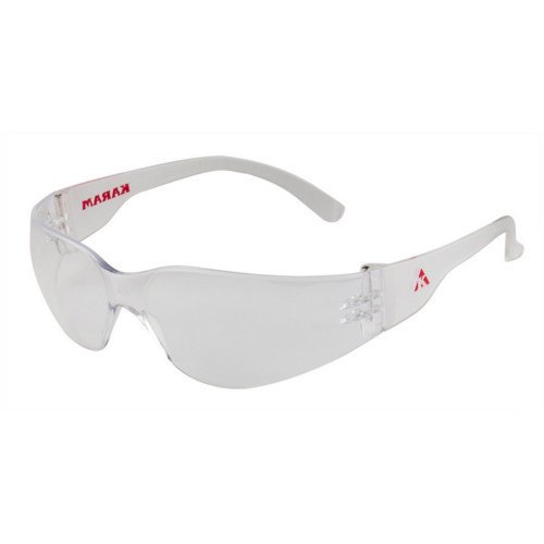 Polycarbonate Karam Safety Goggle ES001(CLEAR/ANTIFOG/SMOKED), Frame Type: Plastic