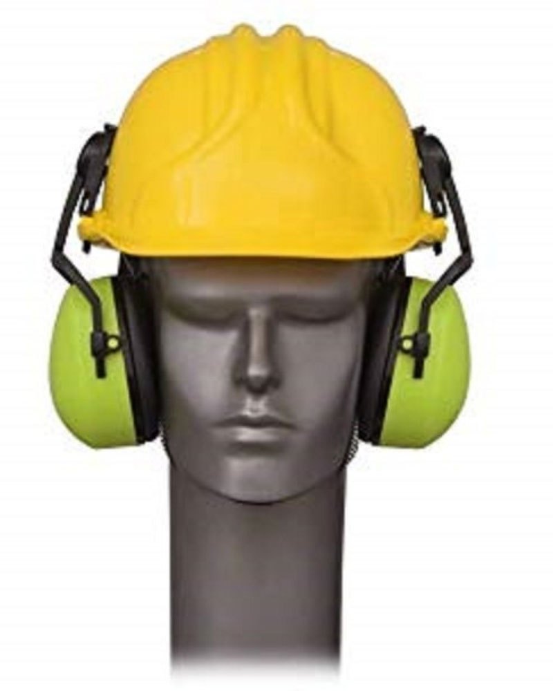 Yellow Karam Safety Helmet Attachable Ear Muff, Adjustable Headband, 1 Hour