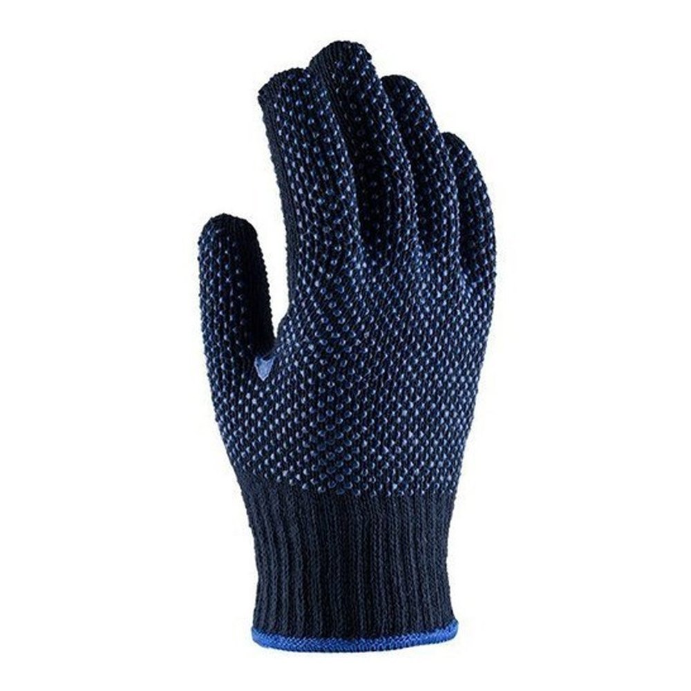 Blue Cotton Midas Dotted Hand Gloves