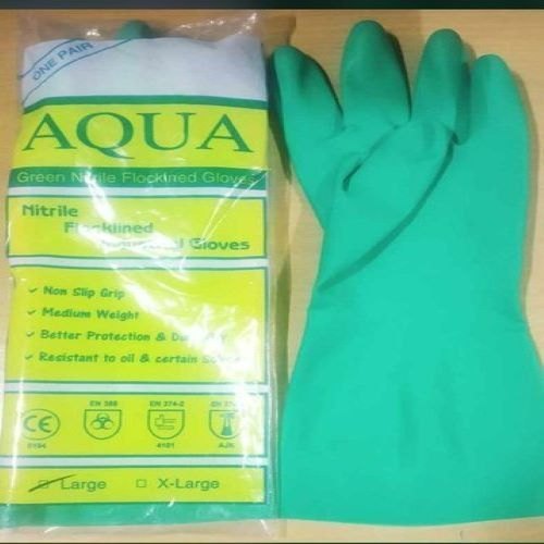 Aqua Nitrile Gloves, Powder Free