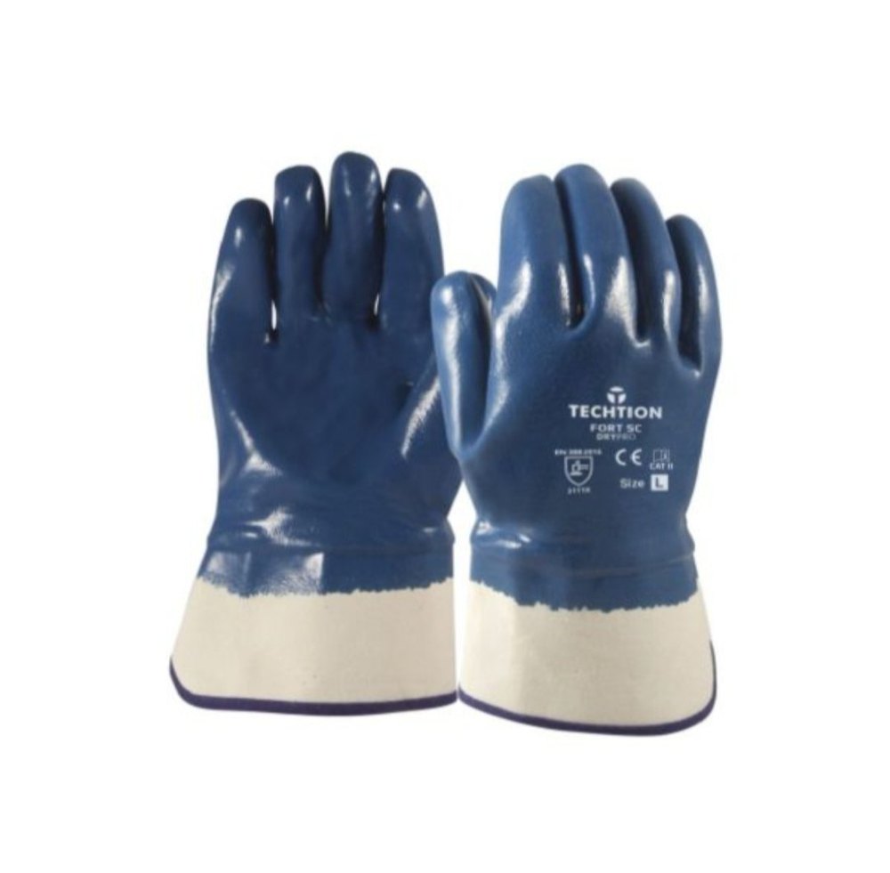 Midas Safety Nitrile Techtion Fort SC Drypro Gloves, For Industrial Use, Powdered