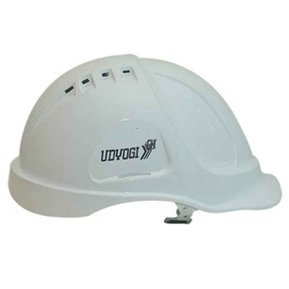 White Udyogi Fusion 6000 Series Safety Helmet, Size: Medium