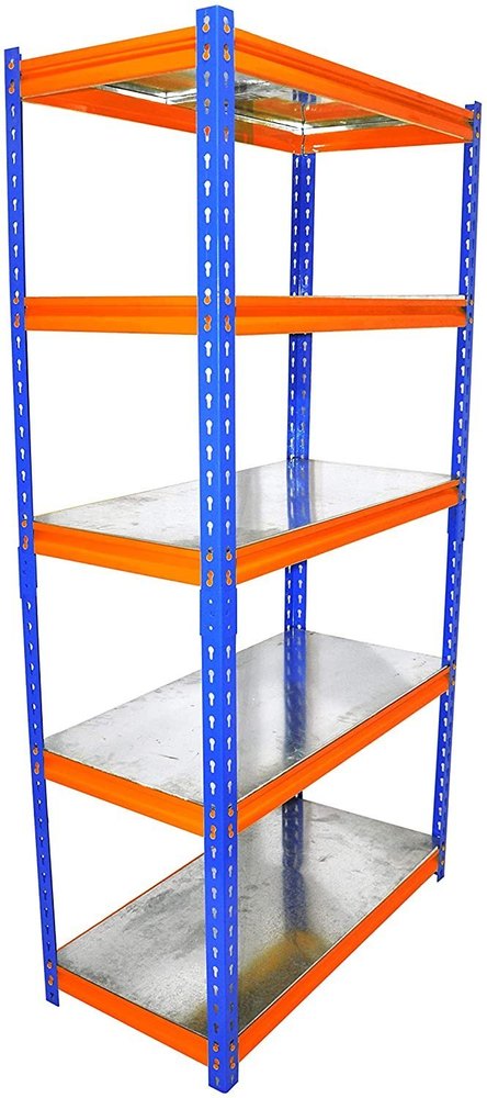 FT Blue, Orange Fortune/ 5 Shelf Multipurpose BOLTLESS Rack, For Home, Size: 72x36x12 Inch