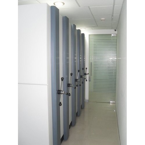 12 Feet Paint Coated File Mobile Racks, Storage Capacity: 500 Kg