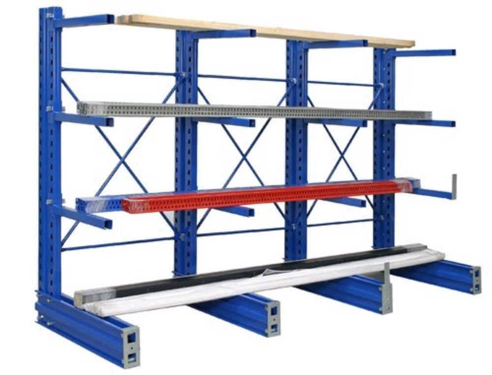 6 Feet Color Coated MS Cantilever Rack, Storage Capacity: 500 kg img