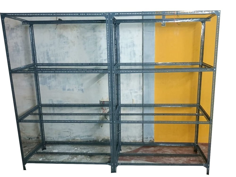 Mild Steel Free Standing Unit Display Storage Heavy Duty Rack, For Warehouse, Storage Capacity: 200kg