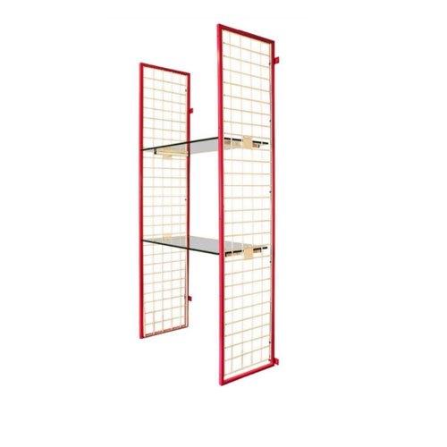 Powder Coated Two Shelf Mild Steel Framing Rack, 50 Kg, 7 Ft* 15