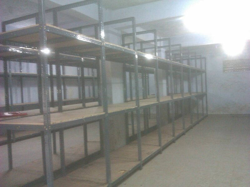Mild Steel Paint Coated Slotted Angle Frame Work Rack, 100-1000 Kg