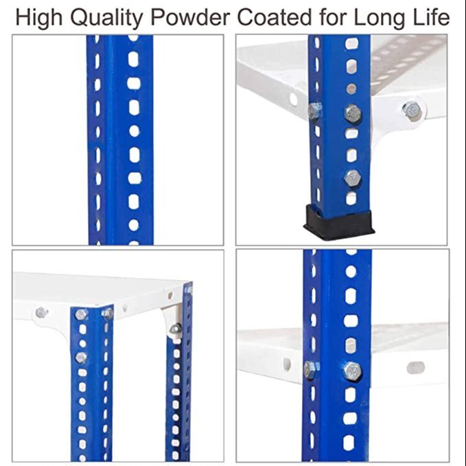 MS Angle Frame SLOTTED ANGEL RACK, For Warehouse, Height: 78 Inch