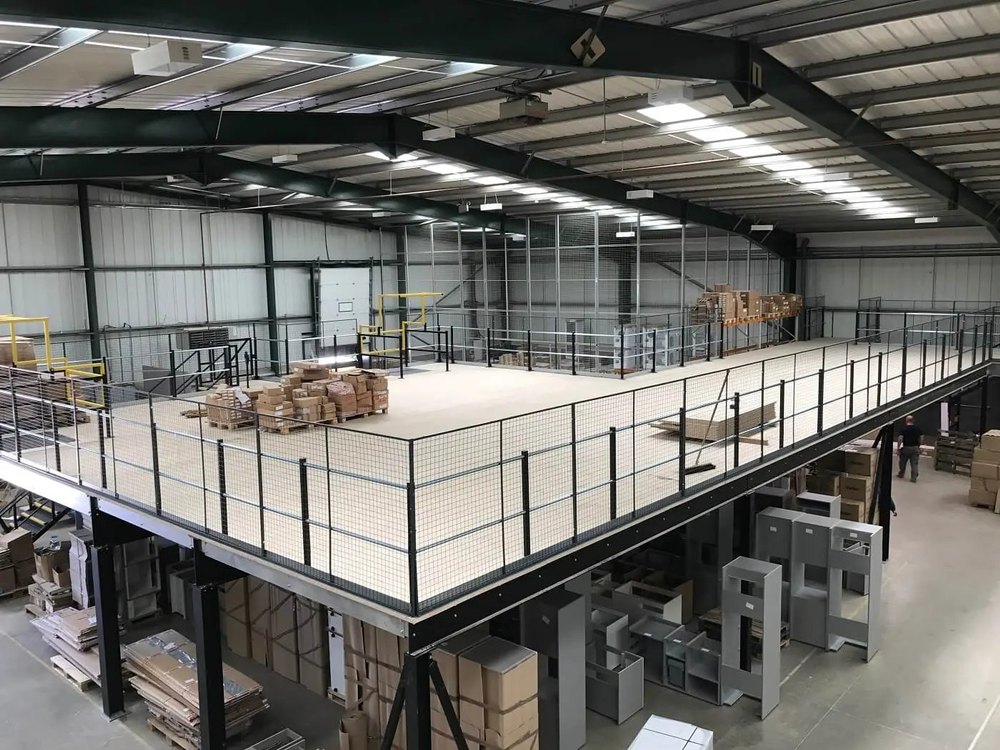 10 Feet Mild Steel MS Warehouse Mezzanines, Load per Layer: 200 kg