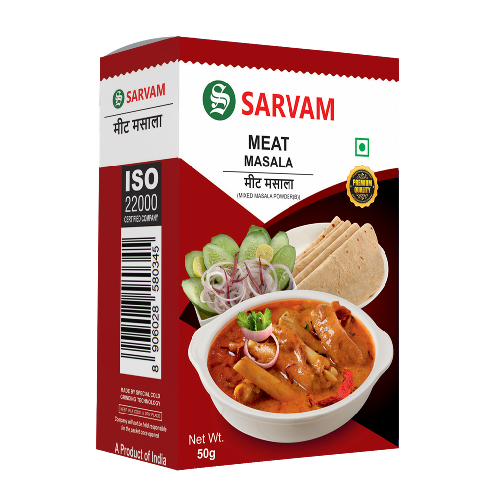 SARVAM MEAT MASALA 50g, Packaging Type: Box